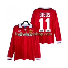 Manchester United GIGGS 11 1992 Retro Hjemme trøje 1994 L/S